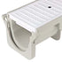 NDS DS-671 - Dura-Slope Plastic Perforated Channel Grate - White