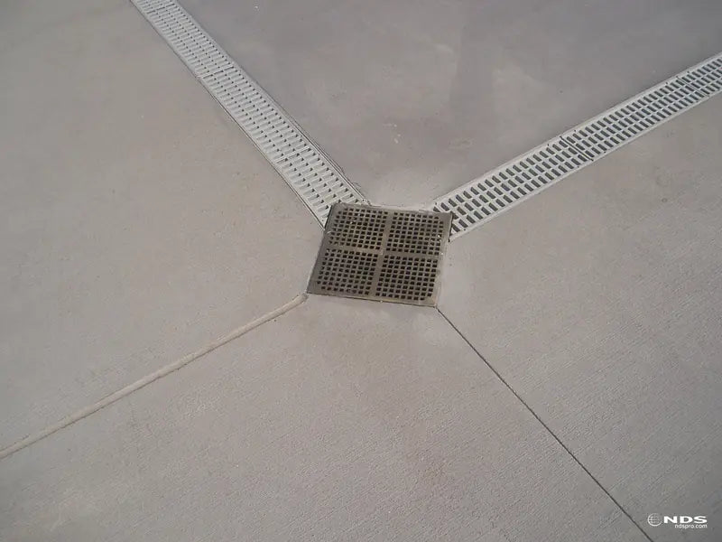 Large commercial drainage installation