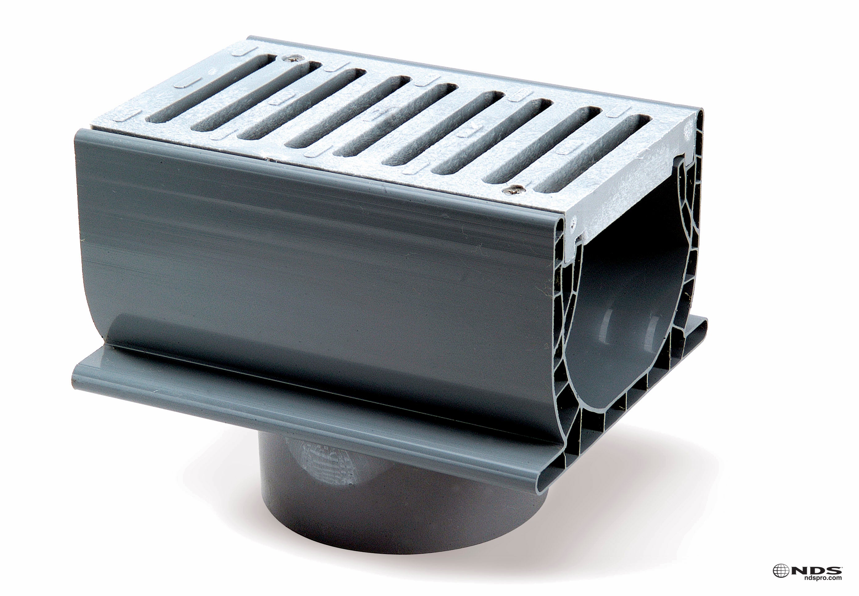 NDS 2351 - 7" Inch Spee-D Fabricated Drain with 4" Inch Bottom Outlet