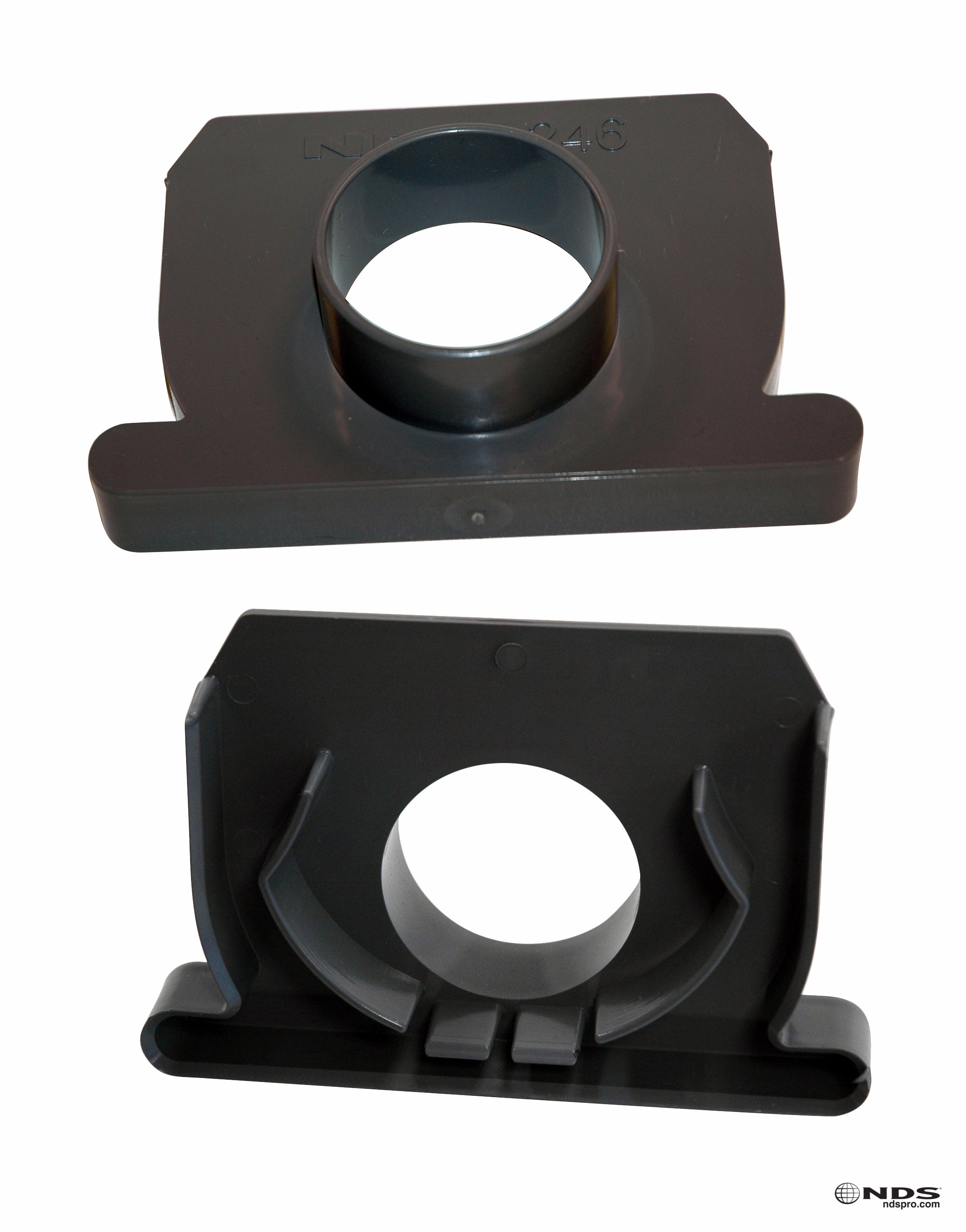 NDS 246 - Spee-D Channel 2IN Spigot End Outlet - Gray