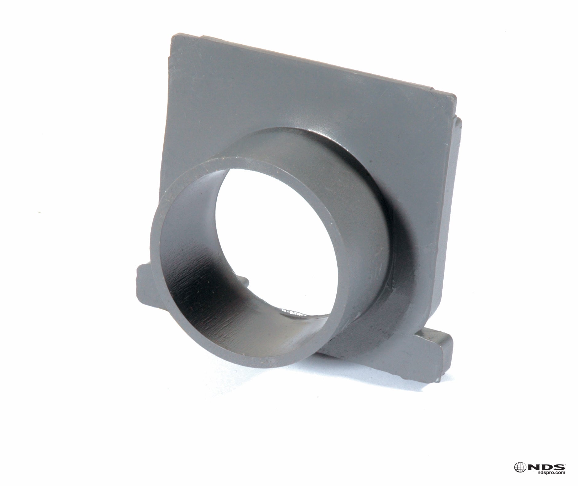 NDS 546 - Mini Channel Spigot End Outlet For 2" Pipe Fitting - Gray