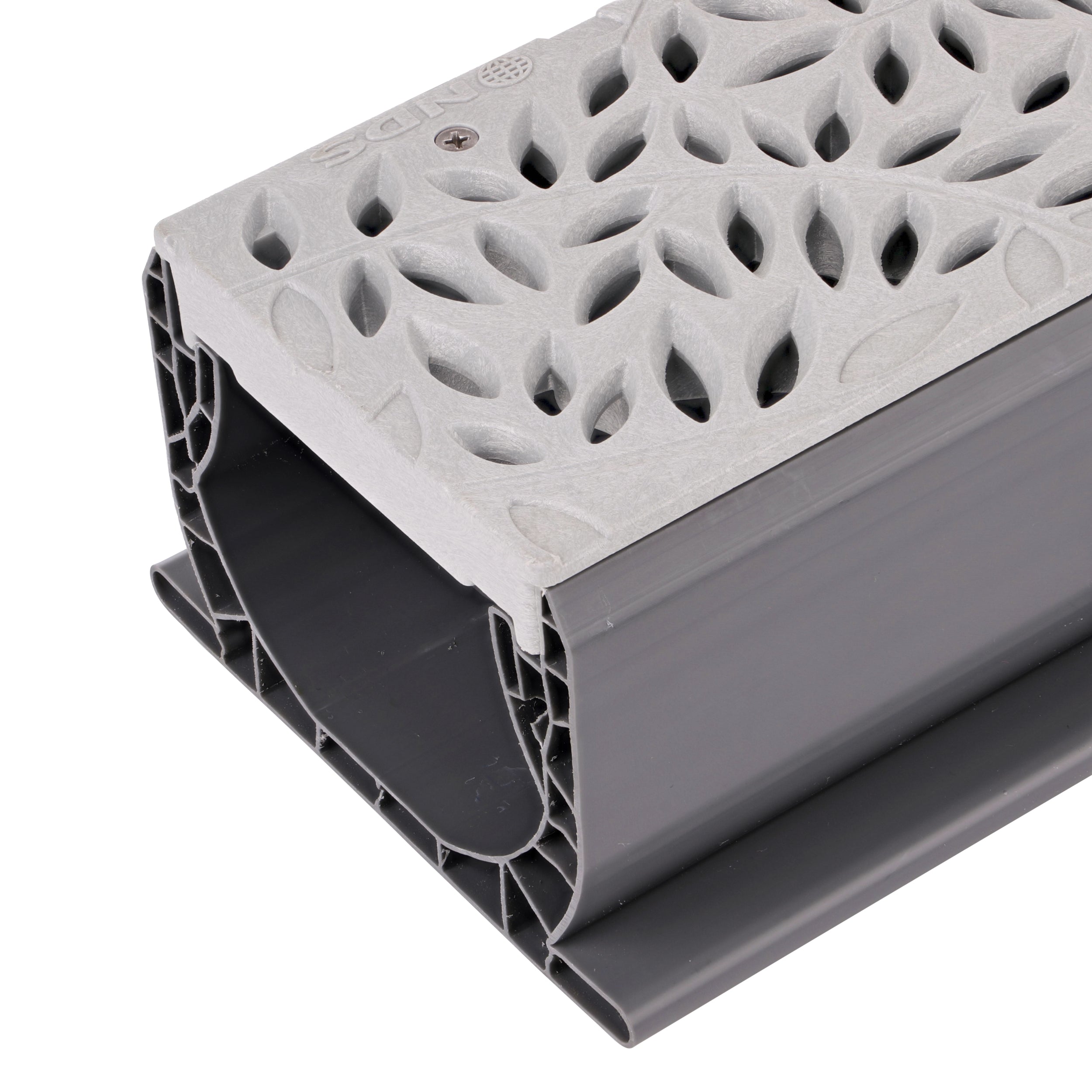 NDS 252GY - 2FT Spee-D Channel Botanical Grate - Gray