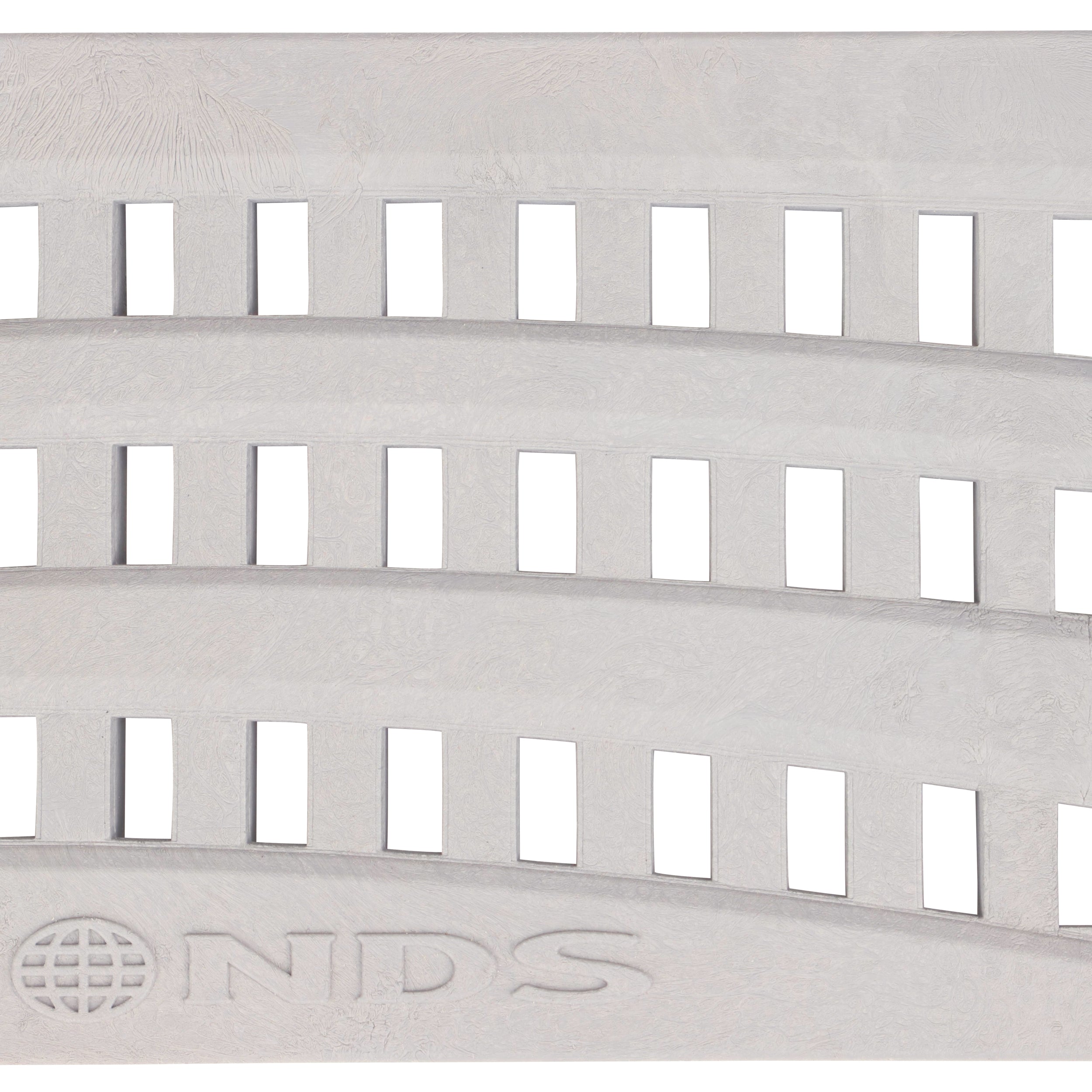 NDS 253GY - 2FT Spee-D Channel Decorative Wave Grate - Gray