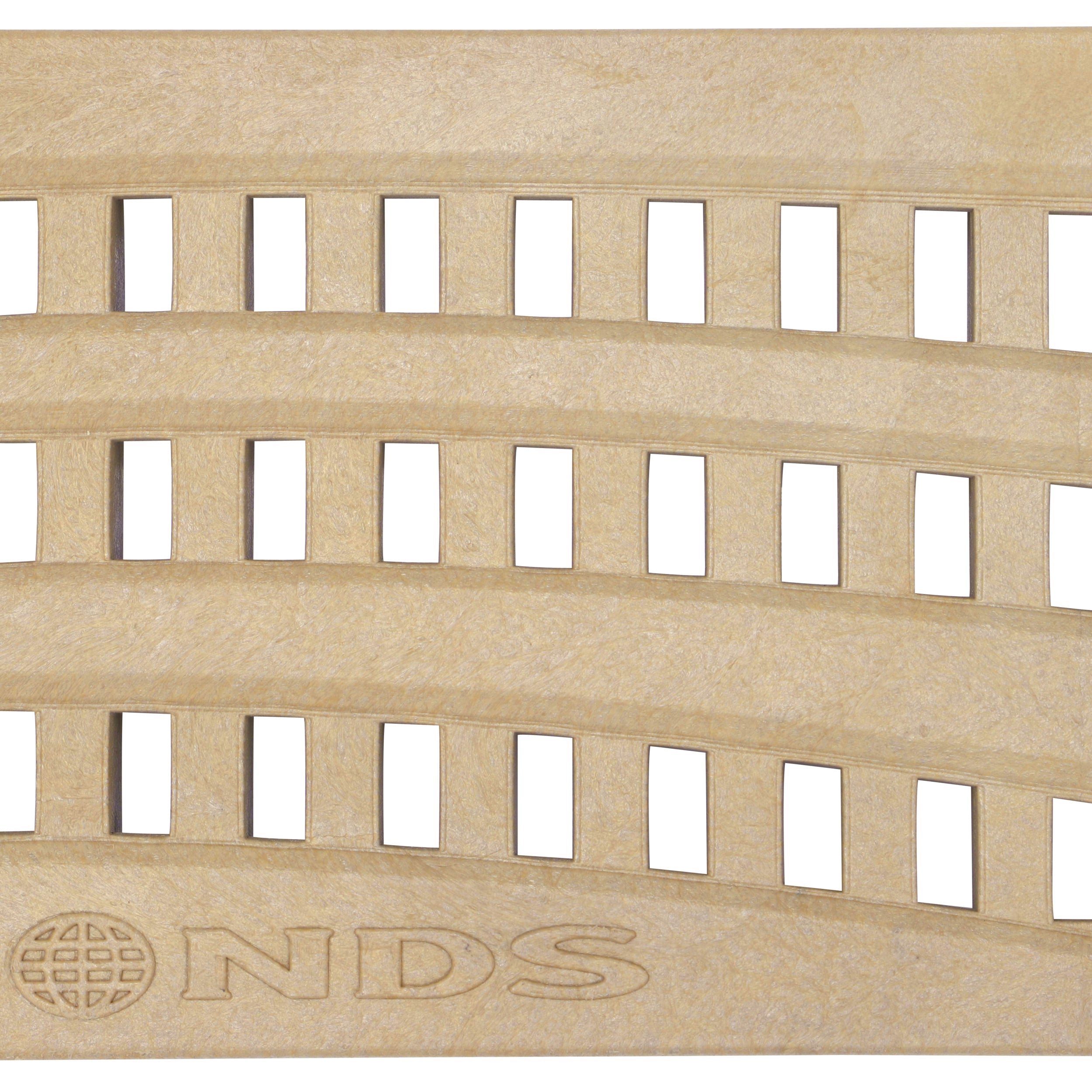 NDS 253S - 2FT Spee-D Channel Decorative Wave Grate - Sand