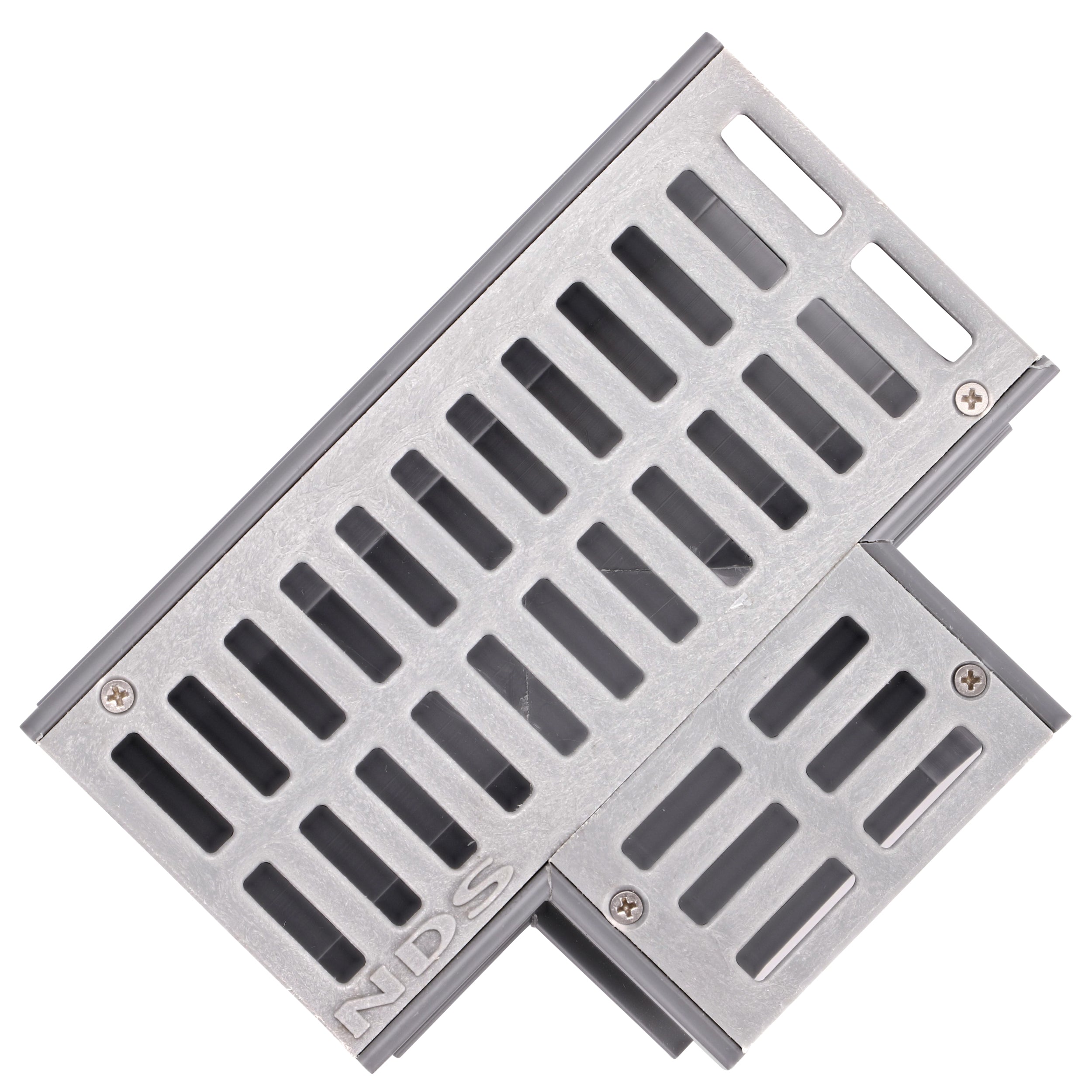 NDS 5370 - Mini Channel Fabricated Tee with Grate - Gray