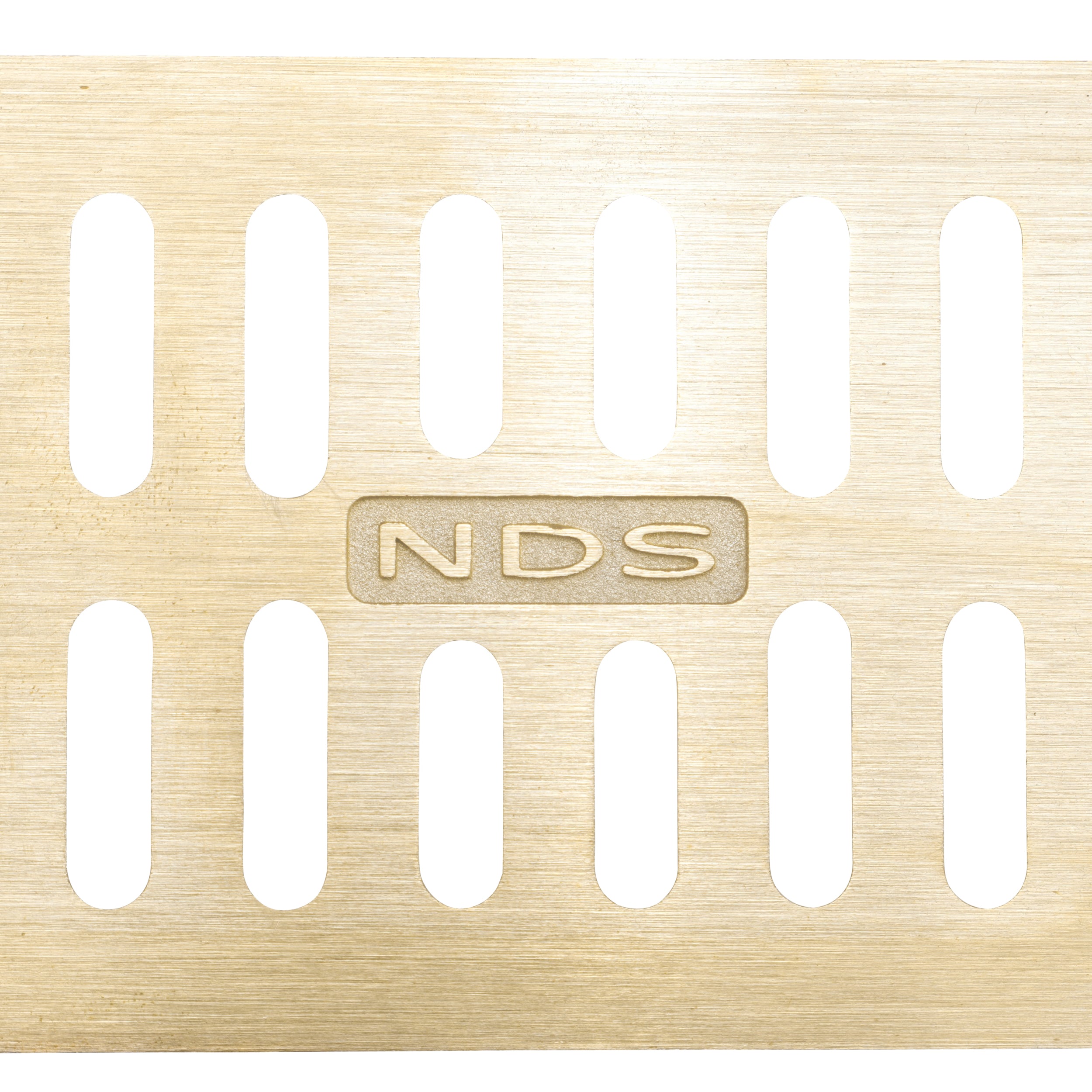 NDS 552B - 1FT Mini Channel Grate - Satin Brass