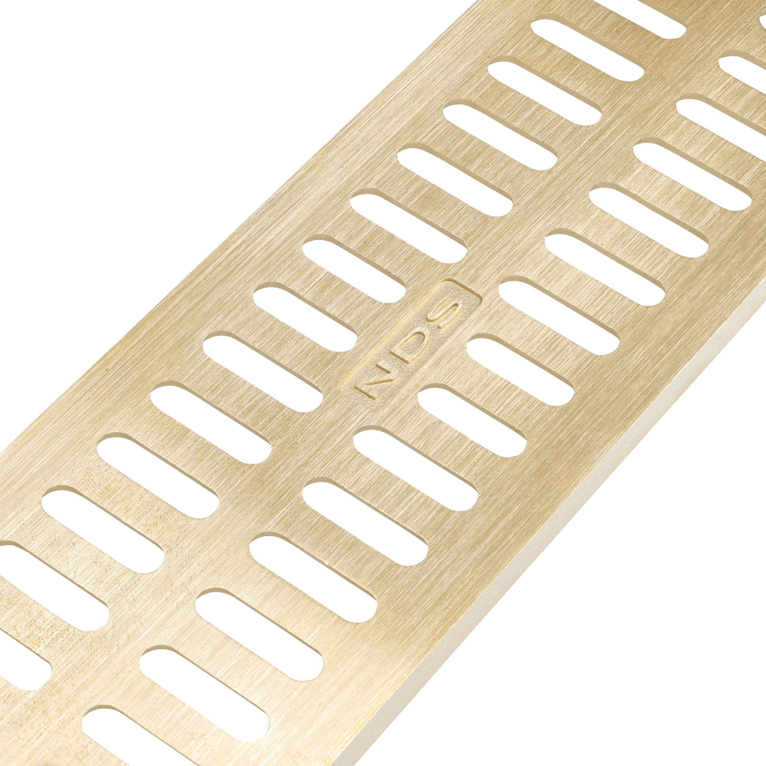 NDS 552B - 1FT Mini Channel Grate - Satin Brass