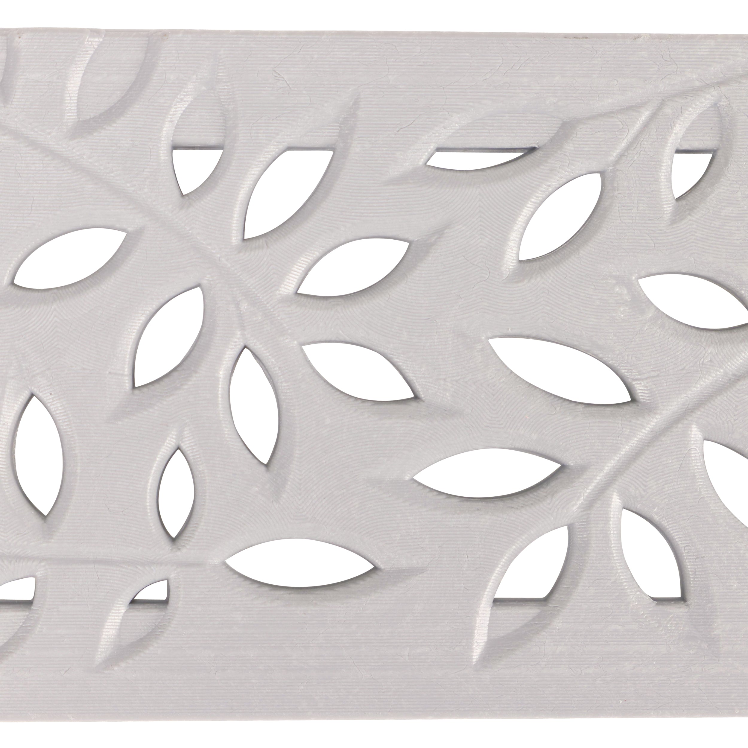 NDS 554GY - 3FT Mini Channel Decorative Botanical Grate - Gray