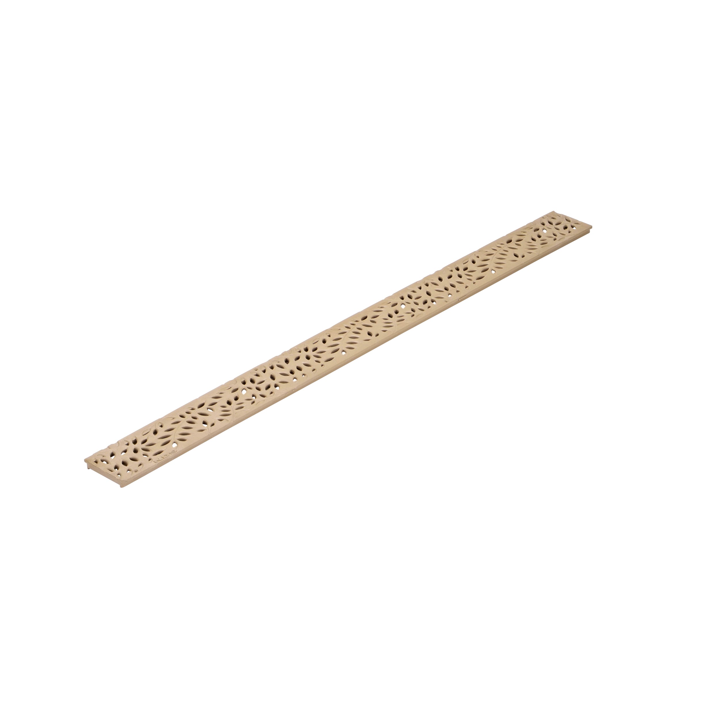 NDS 554S - 3FT Mini Channel Decorative Botanical Grate - Sand