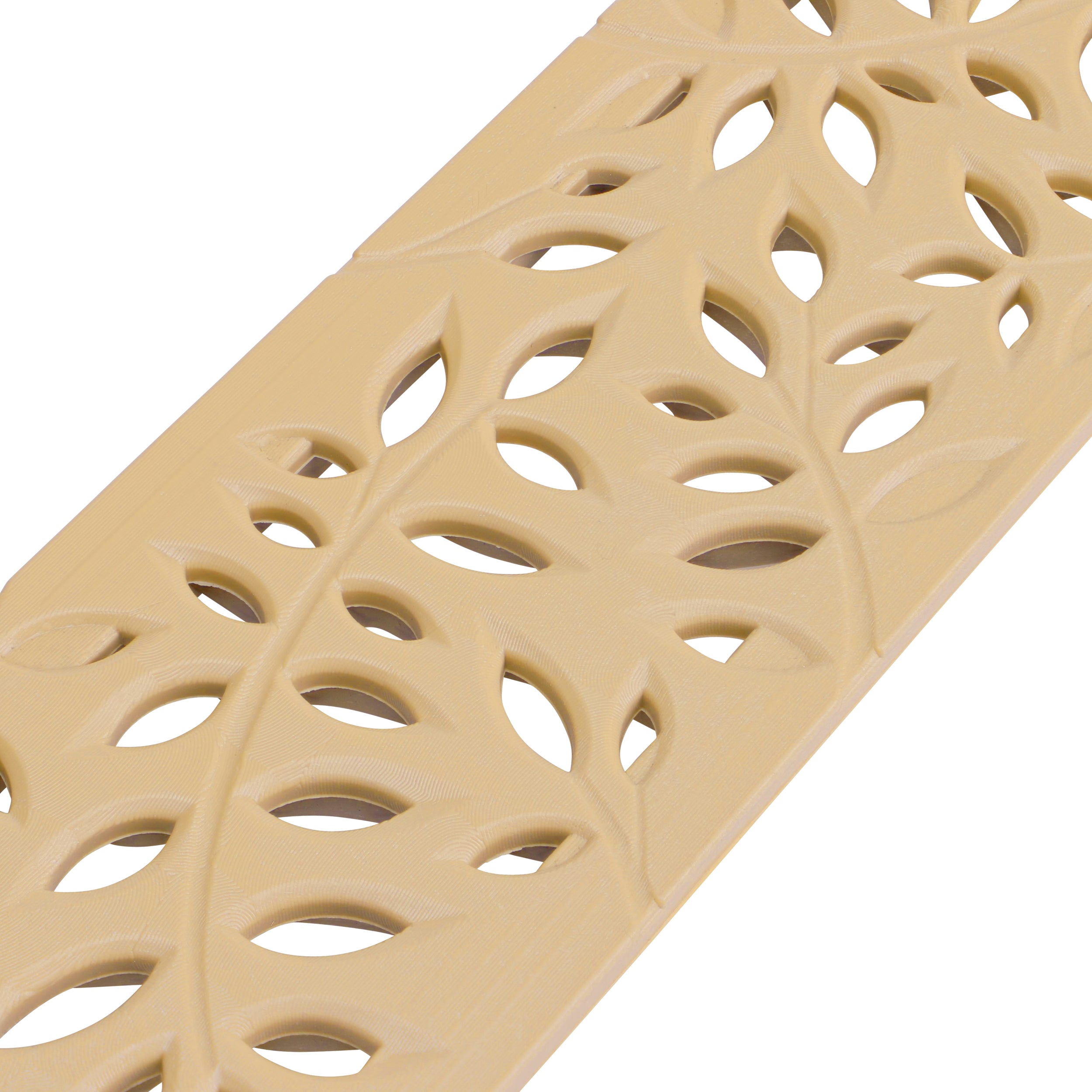 NDS 554S - 3FT Mini Channel Decorative Botanical Grate - Sand
