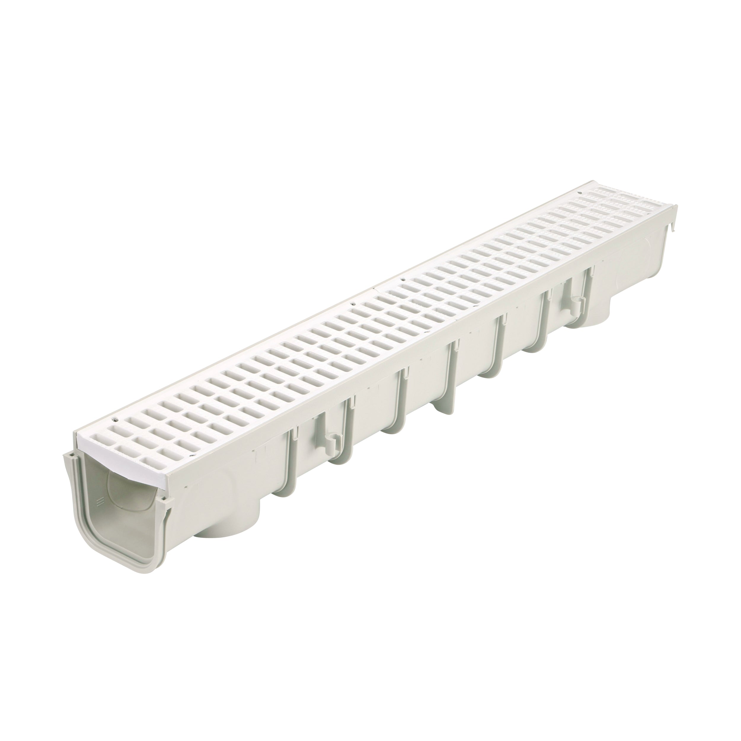 NDS 819 - 5" Inch x 20" Inch Pro Series Channel Drain Grate - White