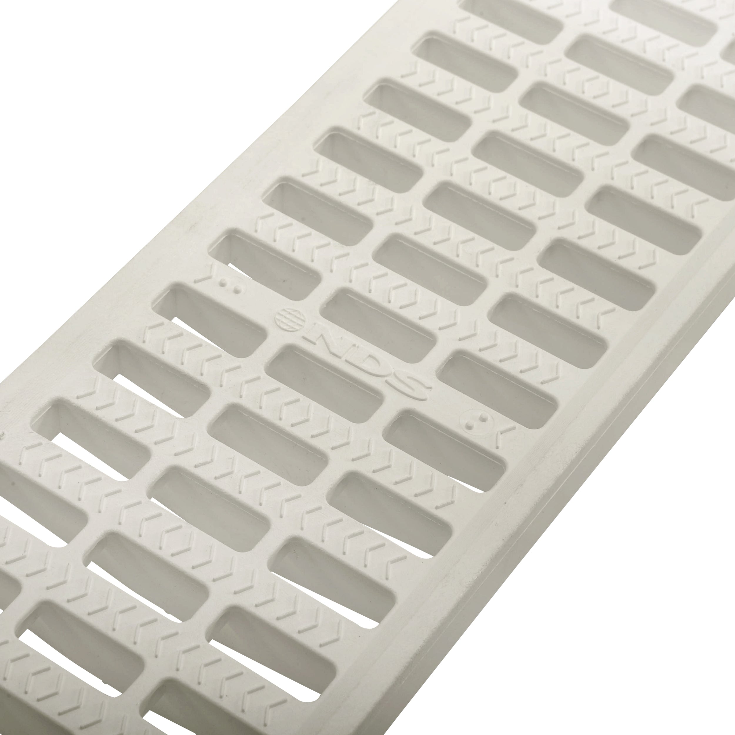 NDS 819 - 5" Inch x 20" Inch Pro Series Channel Drain Grate - White