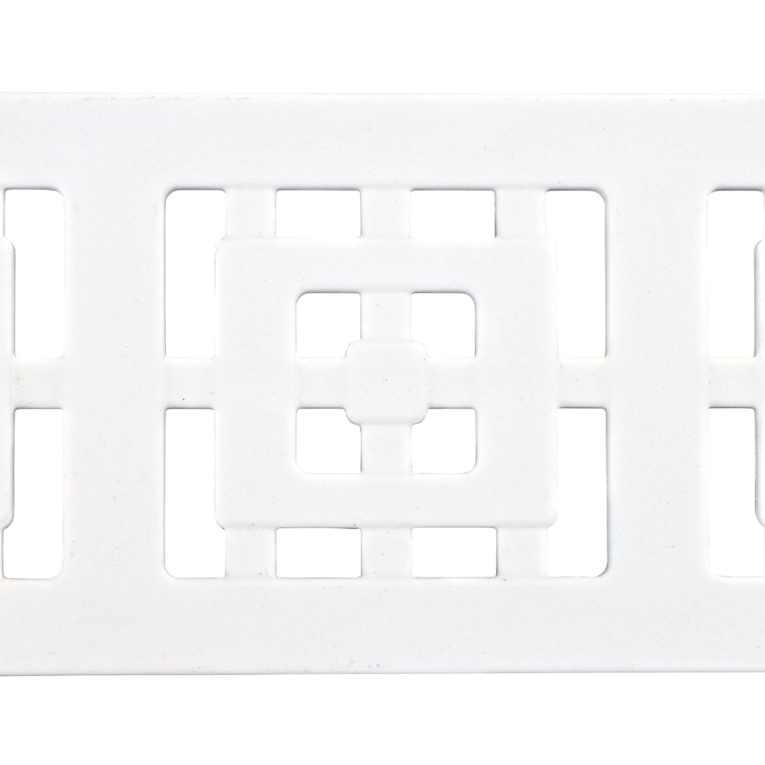 NDS 9251 - 3FT Slim Channel Grate with Square Design - White