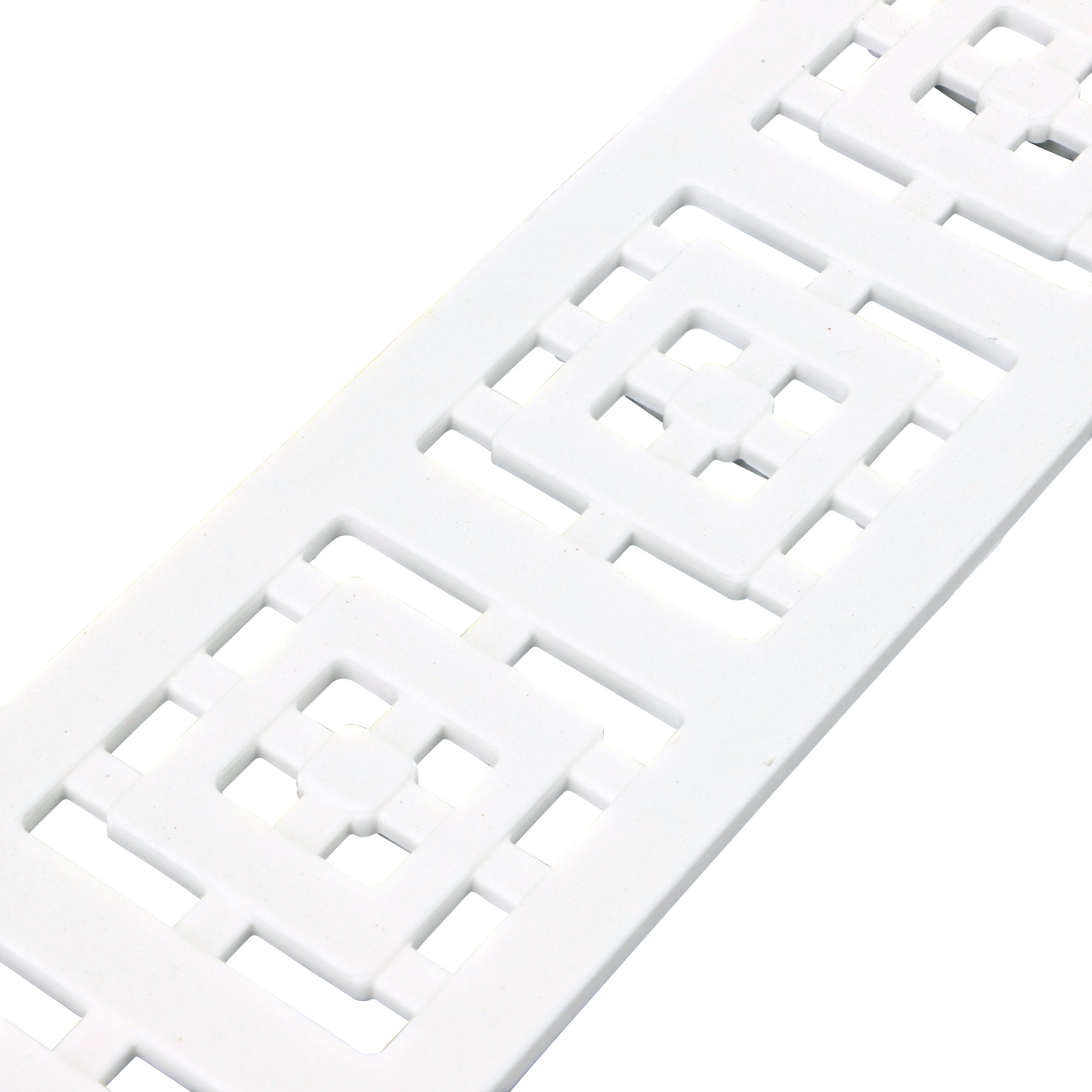 NDS 9251 - 3FT Slim Channel Grate with Square Design - White