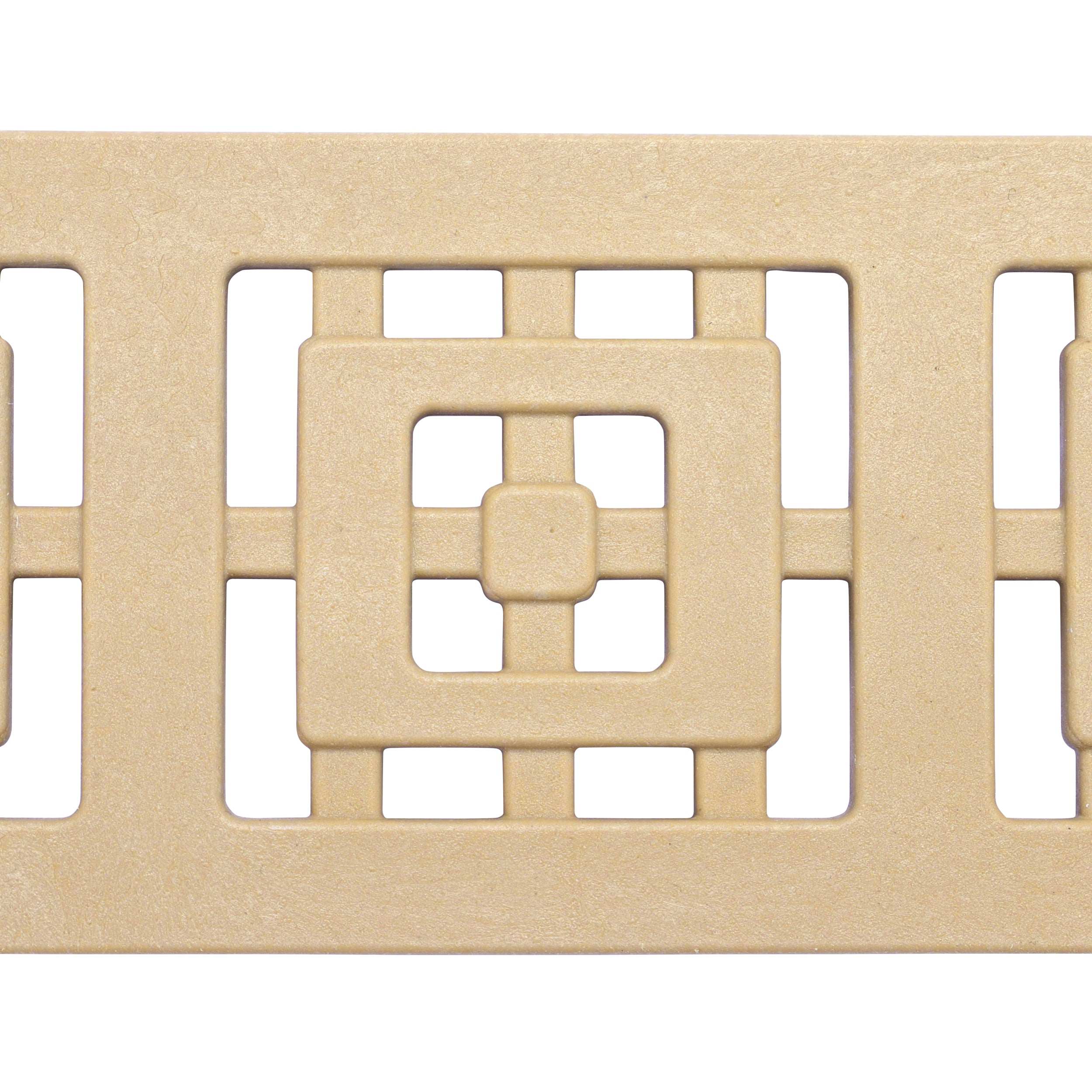 NDS 9252 - 3FT Slim Channel Grate with Square Design - Sand