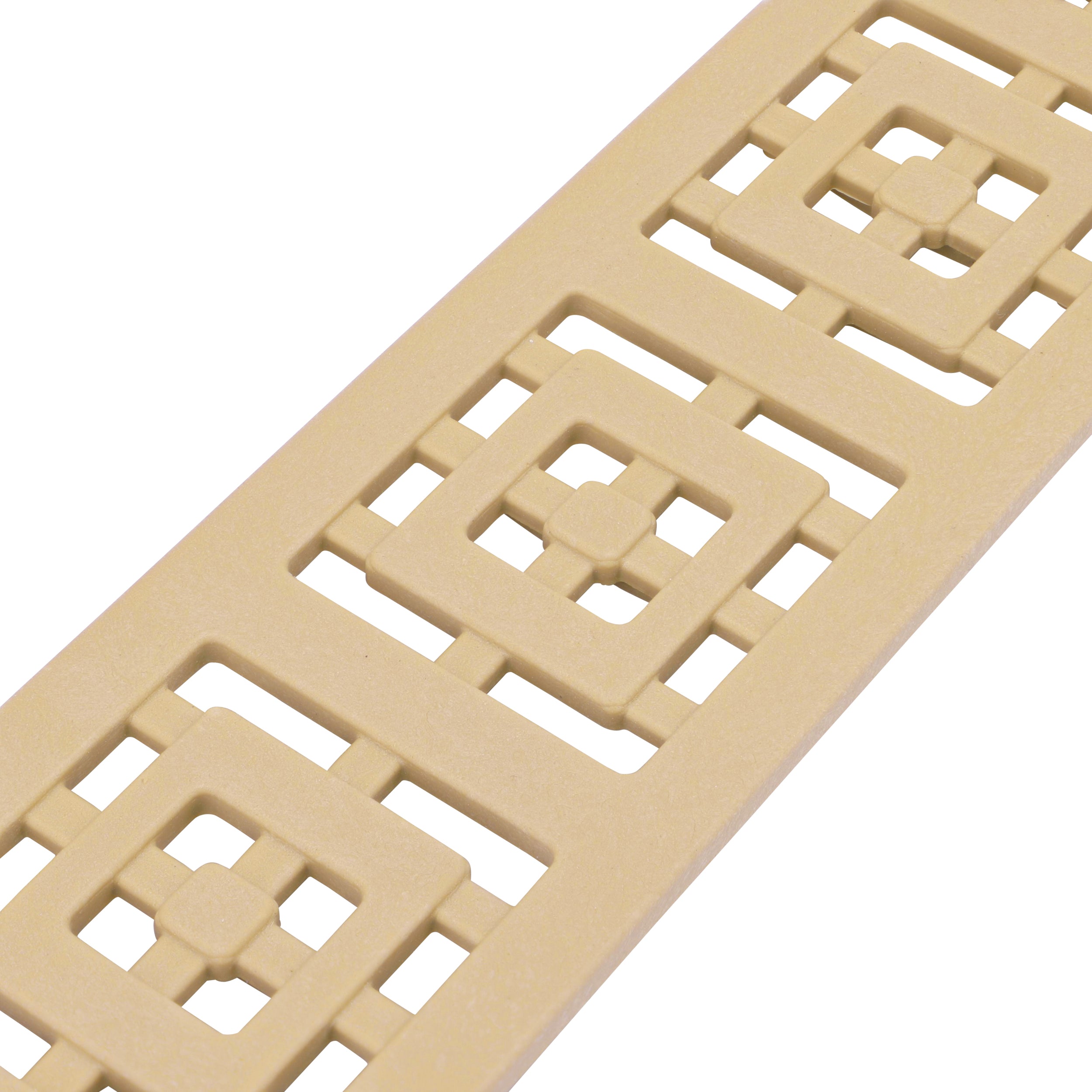 NDS 9252 - 3FT Slim Channel Grate with Square Design - Sand