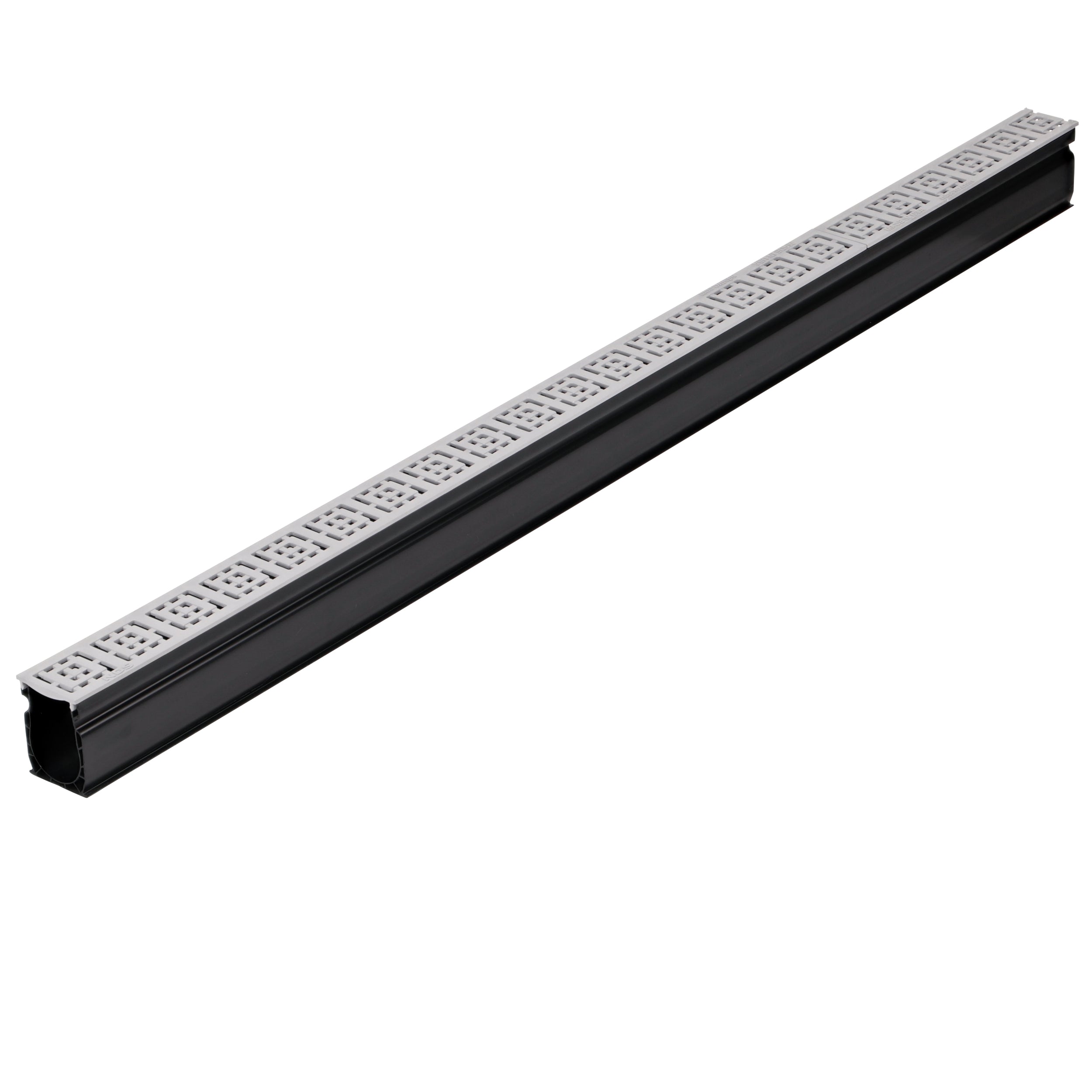 NDS 9253 - 3FT Slim Channel Grate with Square Design - Gray