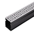 NDS 9253 - 3FT Slim Channel Grate with Square Design - Gray