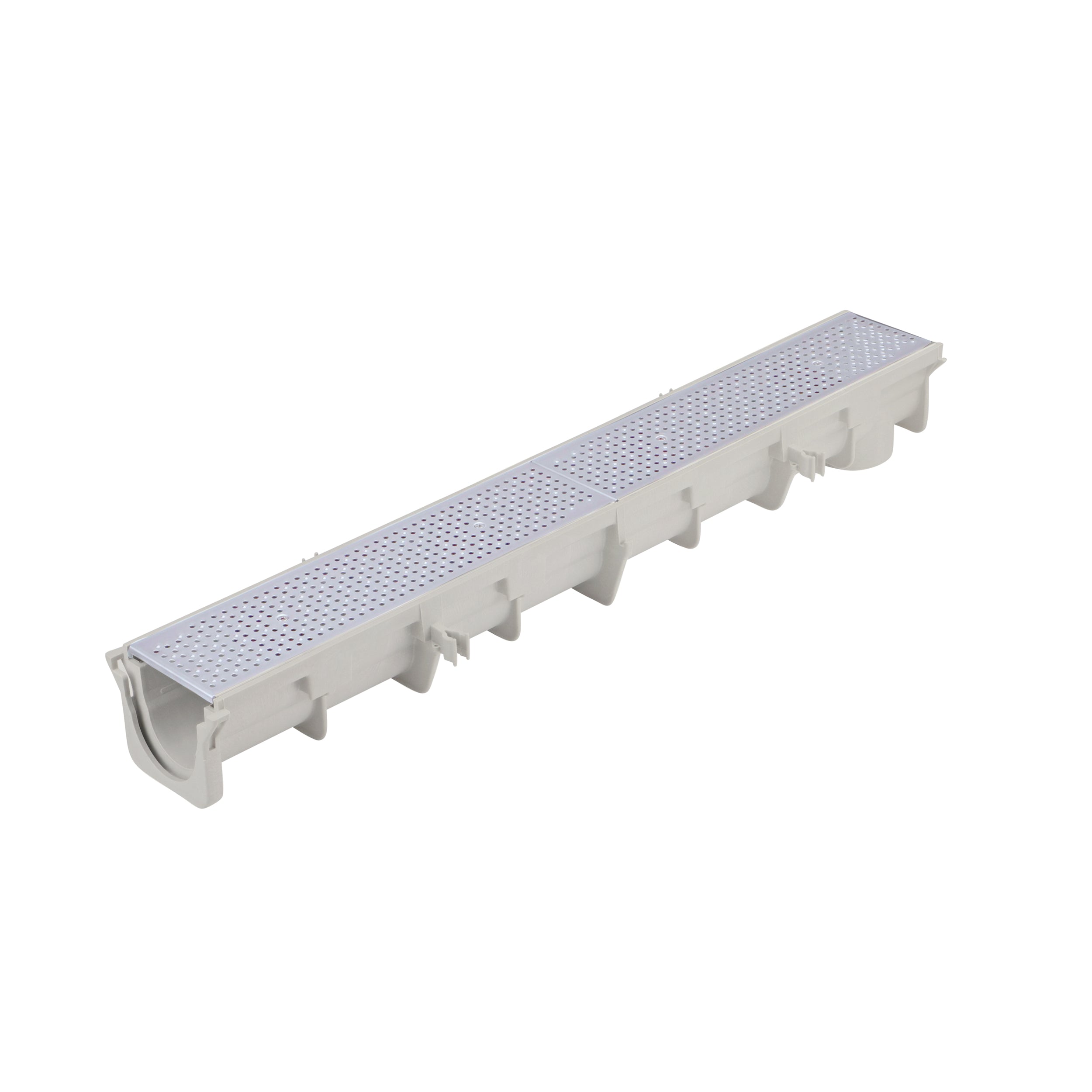 NDS DS-226 - Dura Slope Perforated Channel Grate - Stainless Steel