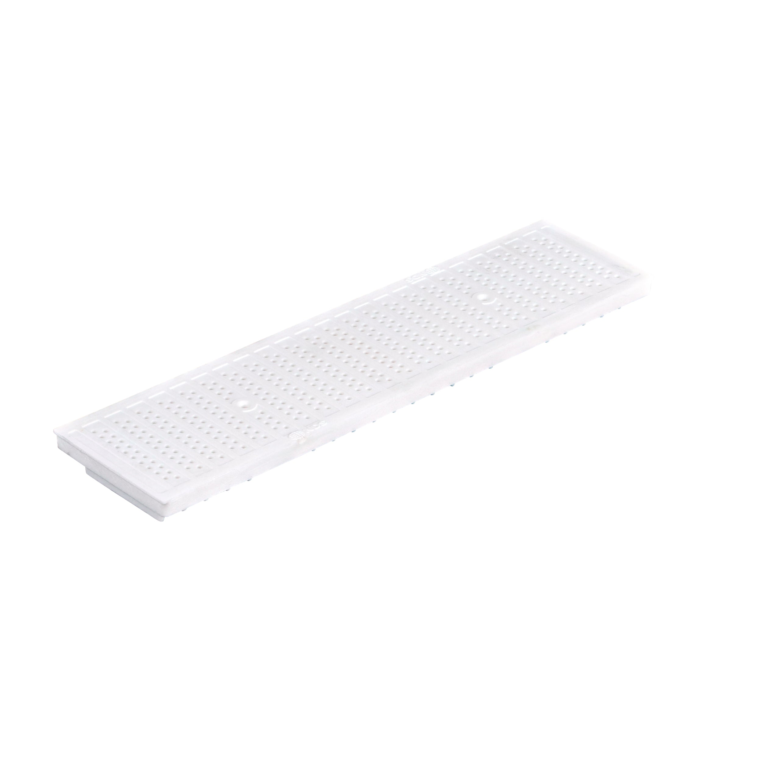 NDS DS-671 - Dura-Slope Plastic Perforated Channel Grate - White
