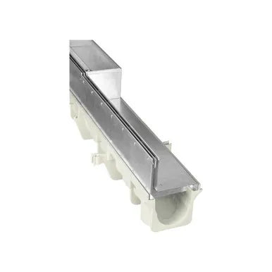 NDS DS-ST4 Dura Slope Slot Top Channel Drain Grate - Galvanized Steel