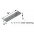 NDS DS-091NDIKIT - Dura Slope Channel Drain Kit (Neutral Slope) - Ductile Iron Grates