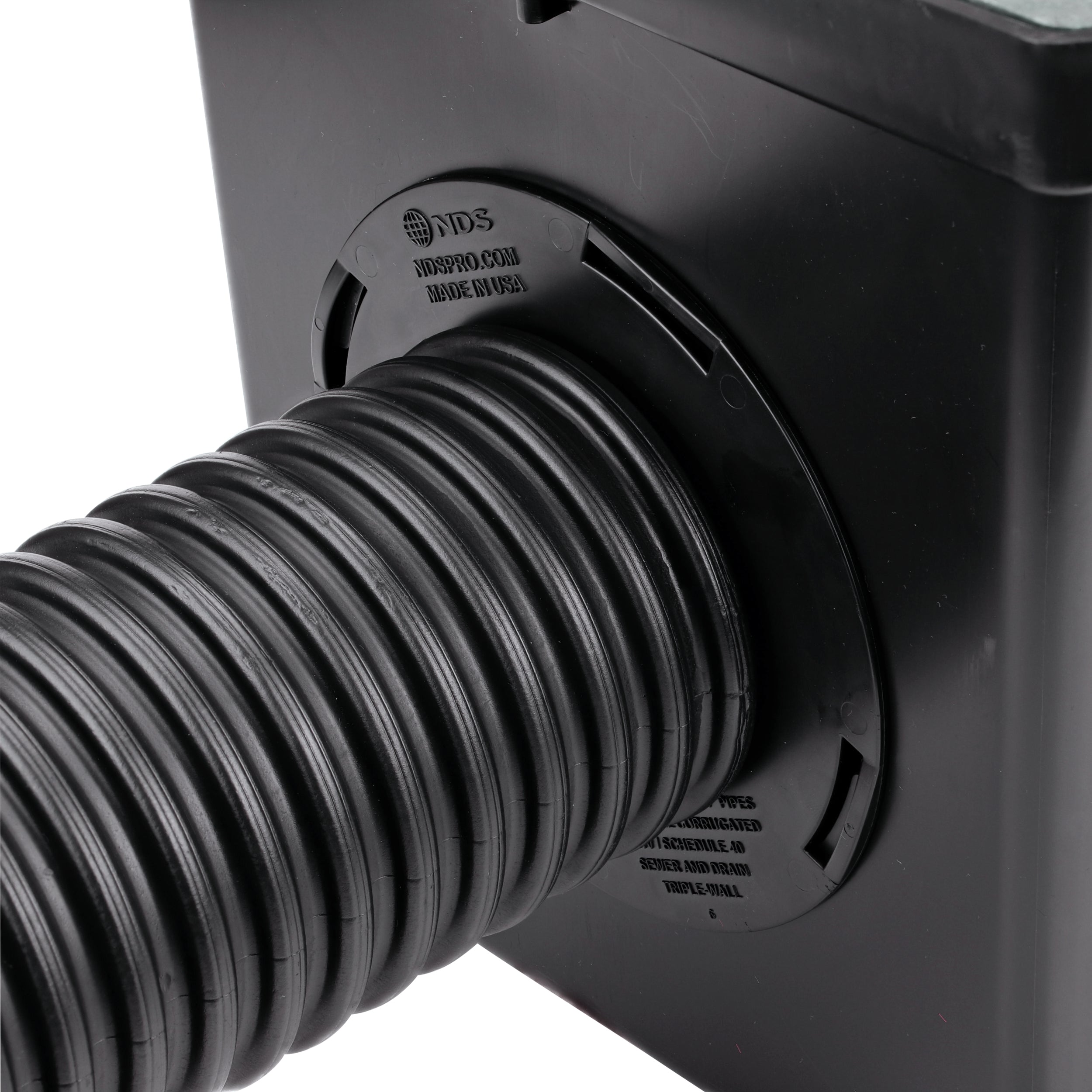 NDS 1200BLKIT - 12IN Catch Basin Kit - Black Grate